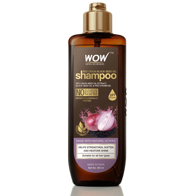 Wow Skin Science Red Onion Shampoo With Black Seed Oil 200ml