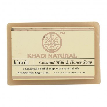 Khadi Natural Herbal Coconut Milk and Honey Soap 125gm