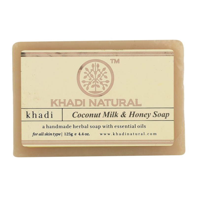 Khadi Natural Herbal Coconut Milk and Honey Soap 125gm