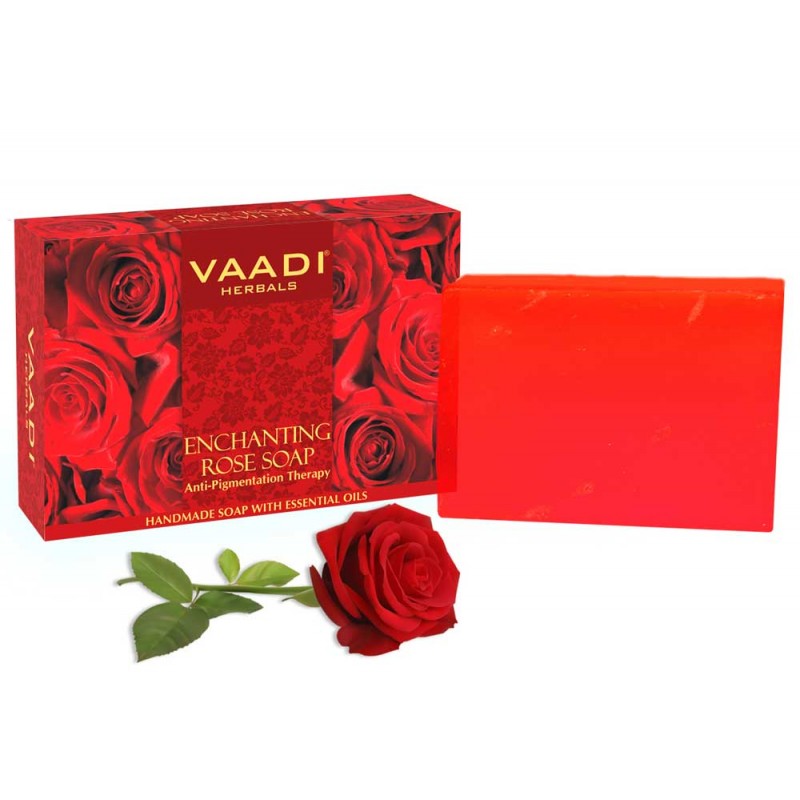 Vaadi Herbals Enchanting Rose Soap with Mulberry Extract (75 gms)