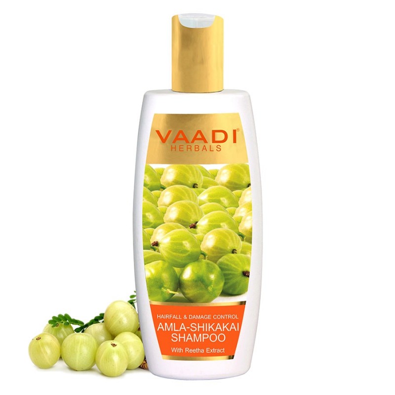 Vaadi Herbals Amla Shikakai Shampoo Hairfall and Damage Control (350 ml)