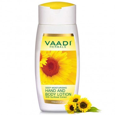 Vaadi Herbals Hand and Body Lotion With Sunflower Extract (110 ml)