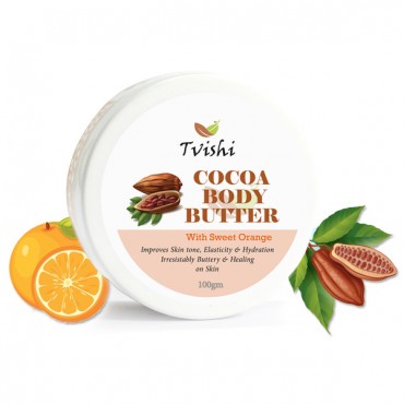Tvishi Handmade Cocoa Body Butter-Dry Skin (50gms)