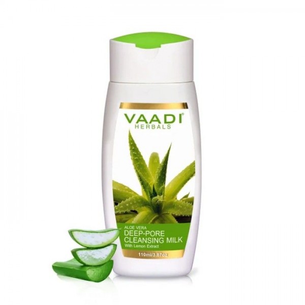 Vaadi Herbals Aloe Vera Deep Pore Cleansing Milk With Lemon Extract (110 ml)