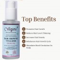 Vigini Hair Growth Vitalizer With Redensyl-Anagain-Anageline-Saw Palmetto (30ml) and Early Greying Prevention Hair Oil (100ml)