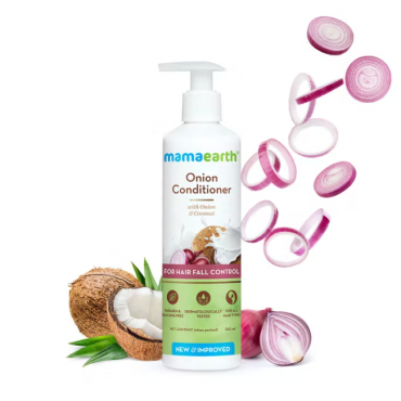 Mamaearth Onion Conditioner For Hair Growth Hair Fall Control With Onion Coconut 250ml
