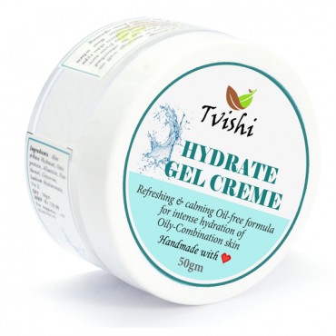 Tvishi Handmade Hydrate Light weight fresh Calming Oil Free Gel cream (50 gms)