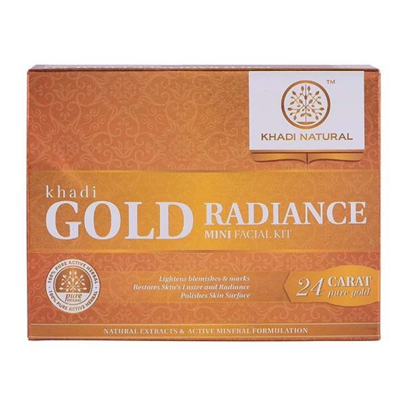 Khadi Natural Gold Radiance Mini Facial Kit