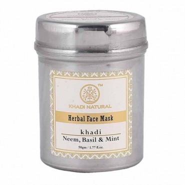 Khadi Natural Neem Basil and Mint Anti Acne Face Pack 50gm