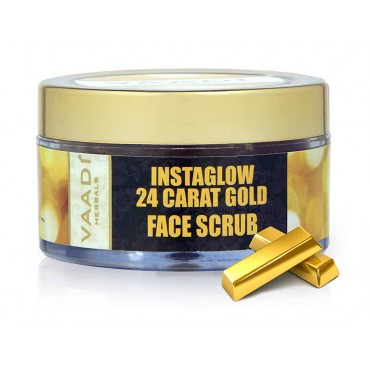 Vaadi Herbals 24 Carat Gold face Scrub With Sandalwood and Turmeric (50 gms)