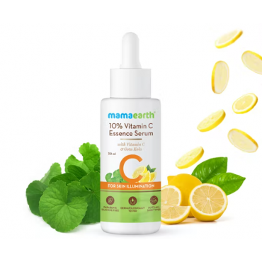 Mamaearth 10% Vitamin C Essence Serum with Vitamin C and Gotu Kola for Skin Illumination 30ml