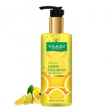 Vaadi Herbals Honey Lemon Face Wash with Jojoba Beads (250 ml)