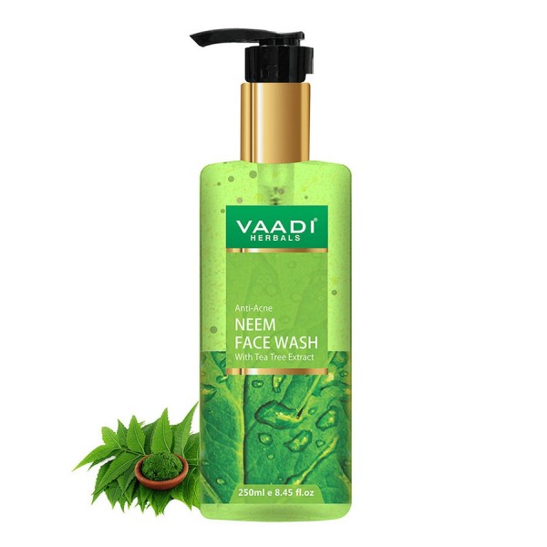 Vaadi Herbals Anti Acne Neem Face Wash With Tea Tree Extract (250 ml)