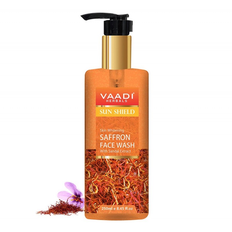 Vaadi Herbals Skin Whitening Saffron Face Wash With Sandal Extract (250 ml)