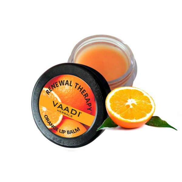 Vaadi Herbals Lip Balm - Orange and Shea Butter (6 gms)