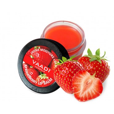 Vaadi Herbals Lip Balm - Strawberry and Honey (10 gms)