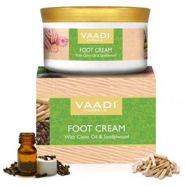 Vaadi Herbals Foot Cream With Clove Oil and Sandal Oil (150 gms)