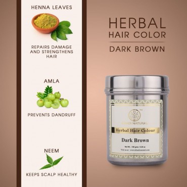 Khadi Natural Herbal Hair Colour Dark Brown 150gm