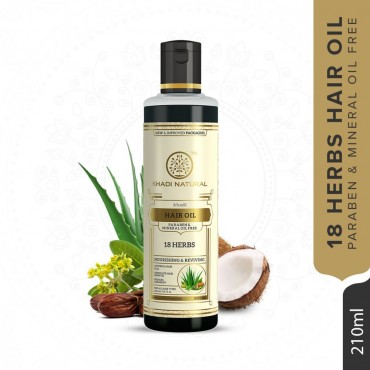 Khadi Natural 18 Herbs Hair Oil 210ml