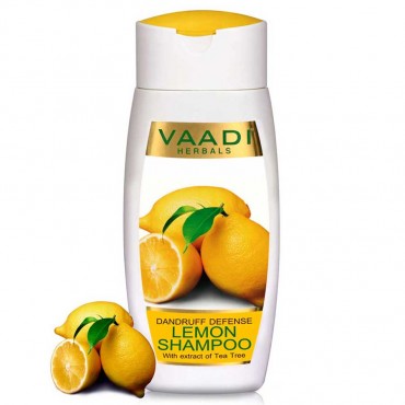Vaadi Herbals Dandruff Defense Lemon Shampoo With Extract of Tea Tree (110 ml)