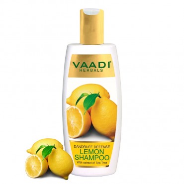 Vaadi Herbals Dandruff Defense Lemon Shampoo With Extract of Tea Tree (350 ml)