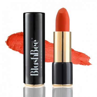 BlushBee Lip Nourishing Organic Vegan Lipstick, Sunset Zone Orange (4.2 gms)