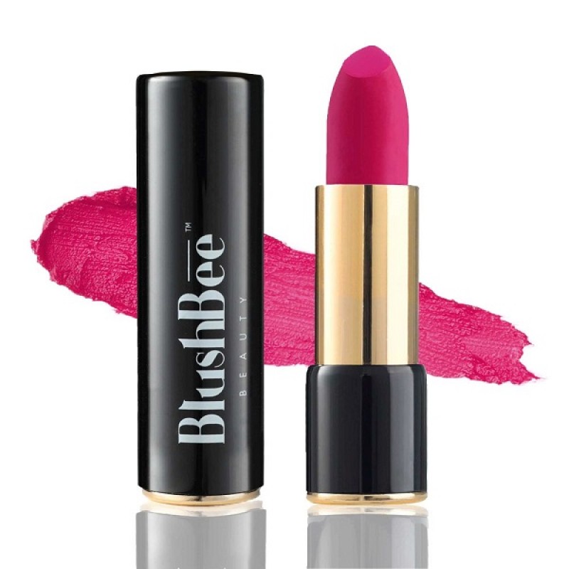 BlushBee Lip Nourishing Organic Vegan Lipstick, Velvety Rose (4.2 gms)