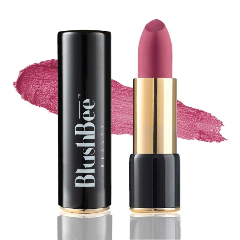 BlushBee Lip Nourishing Organic Vegan Lipstick, Mystic Mauve (4.2 gms)