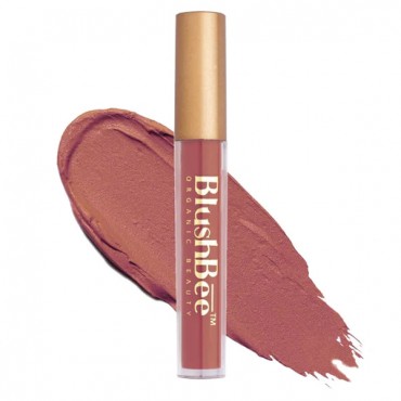 BlushBee Beauty Lip Nourishing Liquid Lipstick, Bay 4 - Nude Pink (5ml) | Natural Matte Weightless Lip Colour