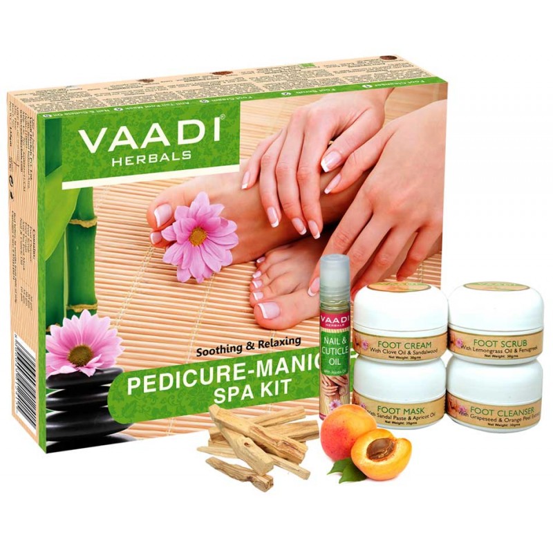 Vaadi Herbals Pedicure Manicure Spa Kit - Soothing and Refreshing (135 gms)