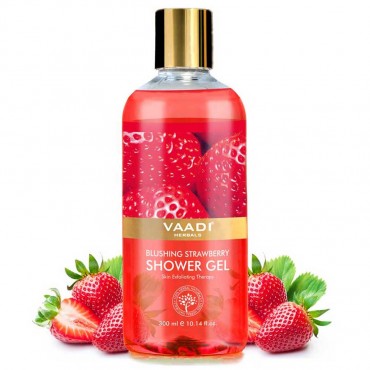 Vaadi Herbals Blushing Strawberry Shower Gel (300 ml)
