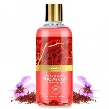 Vaadi Herbals Luxurious Saffron Shower Gel (300 ml)