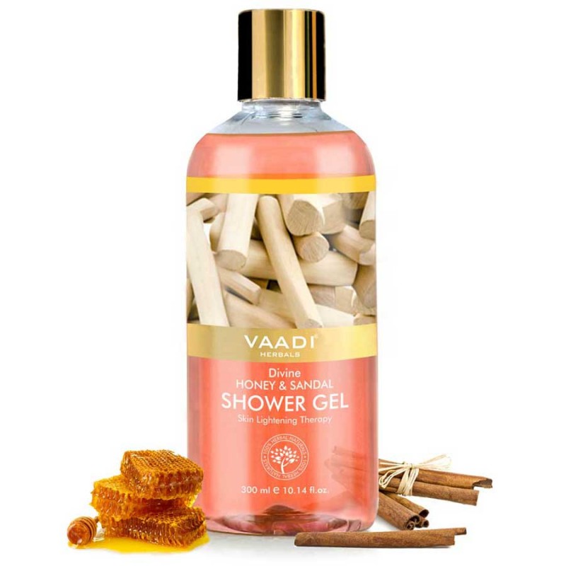 Vaadi Herbals Divine Honey and Sandal Shower Gel (300 ml)